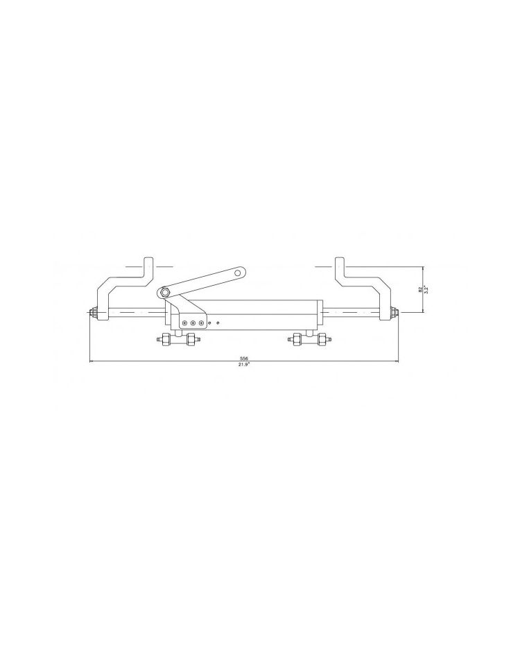 Pack Direction Hydraulique Hors Bord 150 CV Frontal