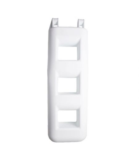 Pare-battage échelle blanc - 3 marches