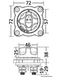 Coupe-circuit en saillie - 50V / 300A - Avec clé amovible