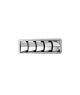 Grille de ventilation inox 5 volets 288x111x22 mm