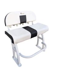 Leaning post Pro series alu blanc + dossier deluxe + assise blanche