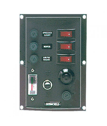 Tableau électrique Light 3 inters + voltmètre