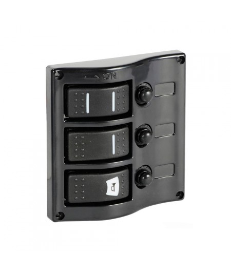 Tableau électrique Carling graphite - 3 inters