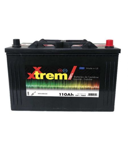Batterie de démarrage - 12V - 110Ah - 700A - 345 x 175 x 230 mm