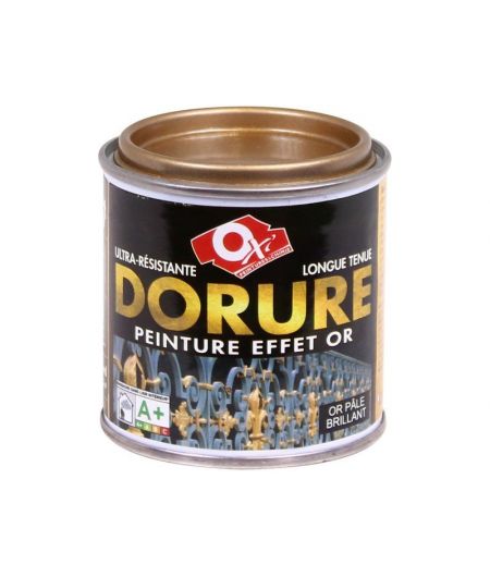 Peinture aspect métal - dorure or pale - 125 ml