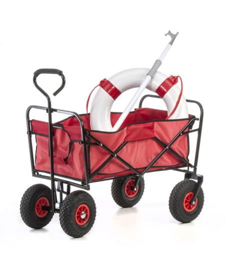 Chariot pliant en acier - 4 roues