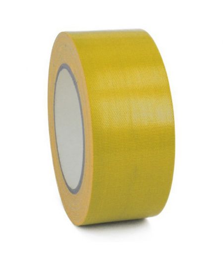 Adhésif toilé renforcé - 50 mm x 10 m - jaune