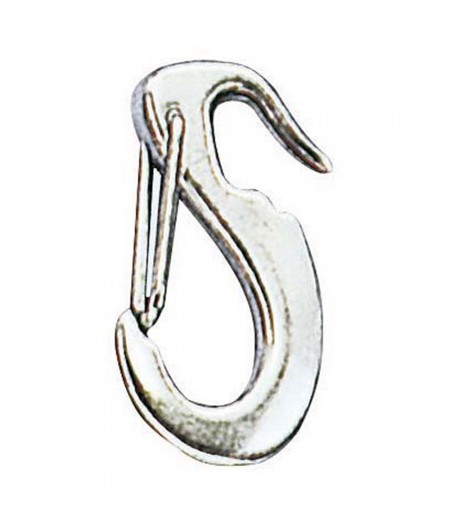 Mousqueton pour foc à rabattre - inox - 90 mm