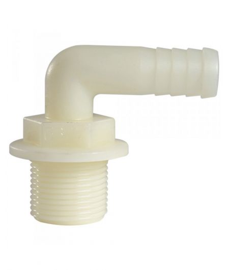 Raccord nylon tuyau coudé 3/4'' x 25 mm