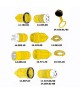 Câble électrique - 3 x 6 mm² - jaune