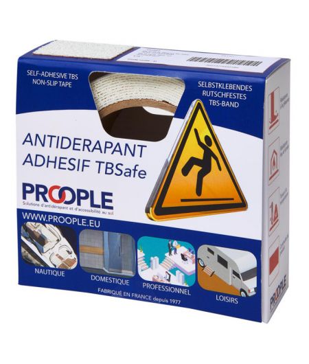 Antidérapant TBS 16 - 40 x 1500 mm - Ardoise - En blister