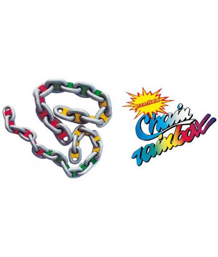 Marqueur de chaîne Chain Rainbow - 10 mm - blanc - lot de 8