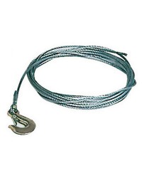 Câble de treuil - acier galva - ø5 mm x 6 M