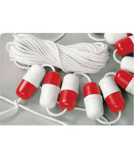 Flotteur pour ligne d'eau 14x6 cm - passage 1,2cm