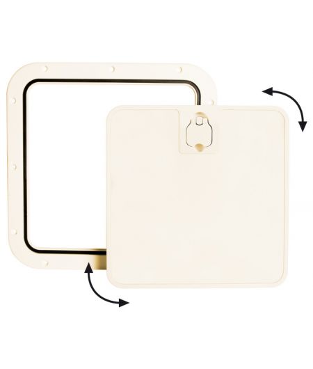 Porte d'équipet à façade amovible 305x355 mm crème