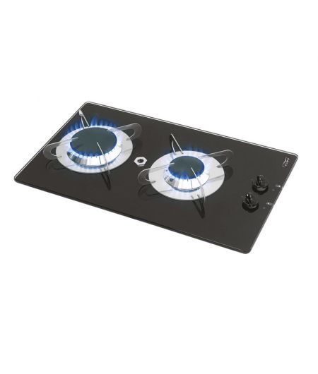 Plaque de cuisson encastrable - verre trempé - 2 feux