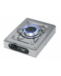 Plaque de cuisson gaz - inox - 1 feu