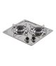 Plaque de cuisson encastrable gaz - inox - 2 feux