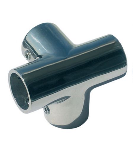 T à 4 voies inox - 22 mm