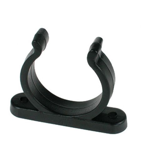Clips plastique pour tube - noir - Ø 40 mm