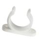 Clips plastique pour tube - blanc - Ø 25 mm