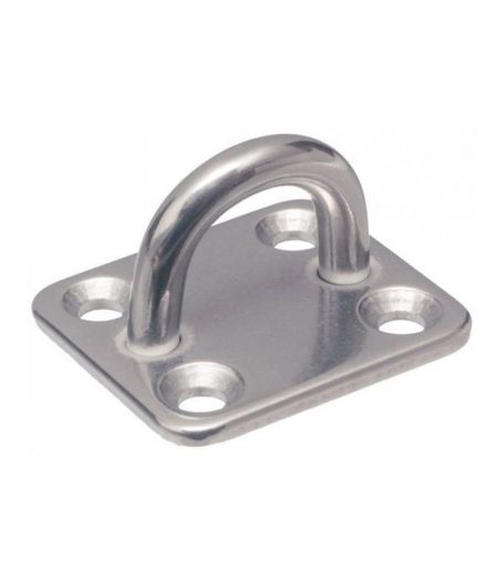 Pontet inox embase rectangulaire 35x40 mm - ø 6 mm