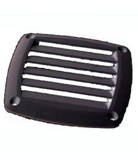 Grille d'aération ABS noire 85x85 mm