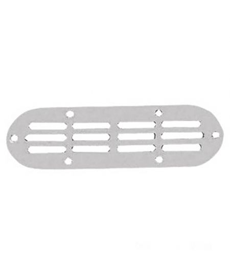 Prise d'air ovale en inox 170x60 mm