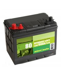 Batterie pour moteur électrique à décharge lente - 12V - C20 80Ah - 278 x 175 x 190 mm