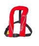 Gilet gonflable Pilot 165 avec harnais auto hydrostatique rouge