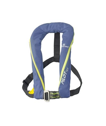 Gilet gonflable Pilot 165 avec harnais auto hydrostatique bleu