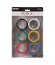 Ruban isolant multicolore - Blister de 6