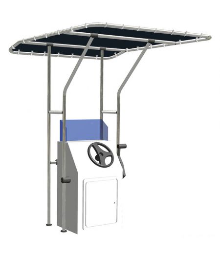 T-Top en aluminium anodisé - Largeur 1400 mm