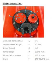 Réservoir carburant Hotel - 102 litres - 800 x 400 x h 430 mm