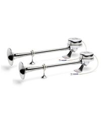 Klaxon - Avertisseur électrique inox - 2 trompes