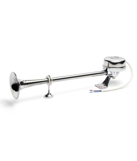 Klaxon - Avertisseur électrique inox - 1 trompe - 370 Hz