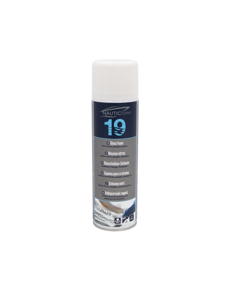 NAUTIC CLEAN 19 Mousse vitres - aérosol 500 ml NAUTIC CLEAN 19 Mousse vitres - aérosol 500 ml