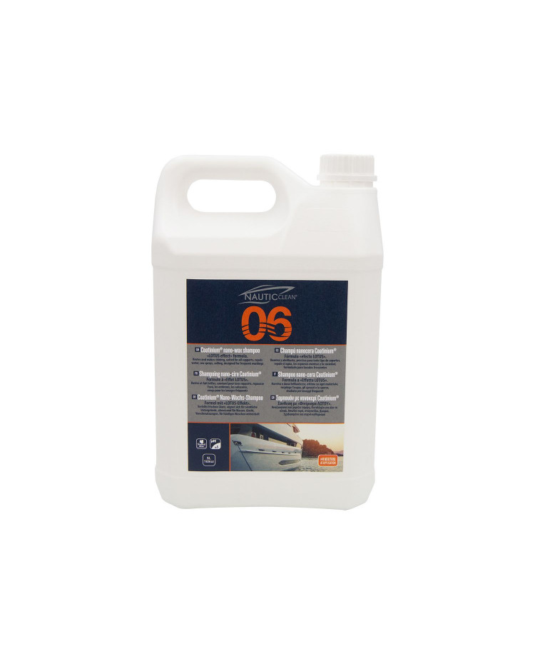 NAUTIC CLEAN 06 Shampooing nano-cire coatinium 5 L NAUTIC CLEAN 06 Shampooing nano-cire coatinium 5 L