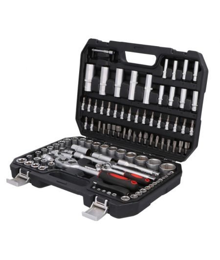 Coffret à douilles 1/2'' et 1/4'' - 108 pièces