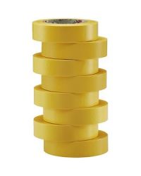 Ruban isolant - jaune - Blister de 8