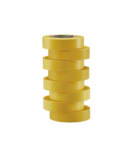 Ruban isolant - jaune - Blister de 8