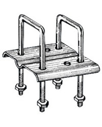 Etrier droite de fixation rouleau -