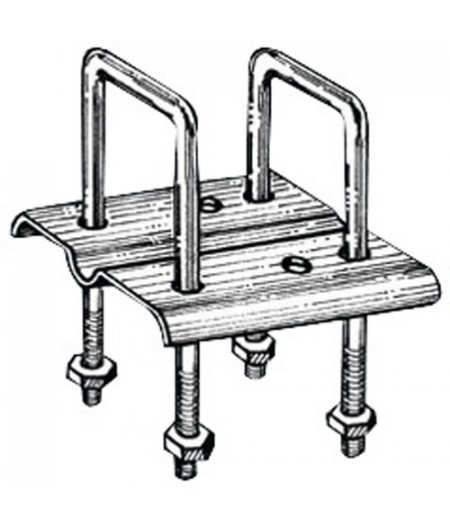 Etrier droite de fixation rouleau -