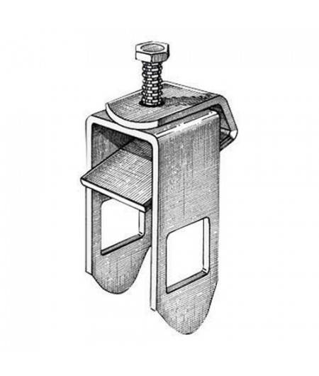 Etrier de fixation pour tube - 30 x 30 mm - pour chassis de 50 mm