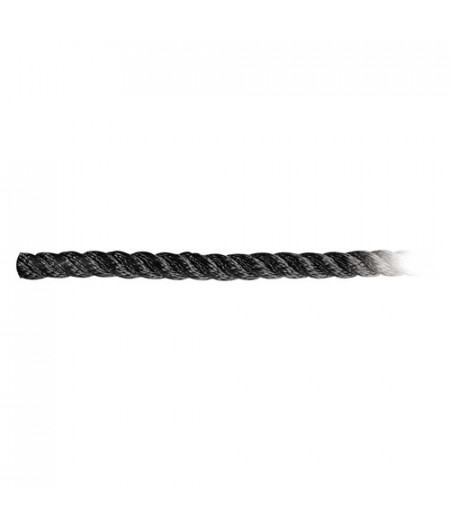 Cordage polyester 3 torons - noir - ø24 mm - Bobine de 100 M