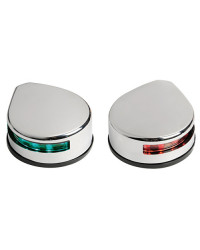 Feu navigation latéral corp inox poli -