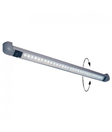 Lumière 16 LED sur rail Turnstripe rotatifs -