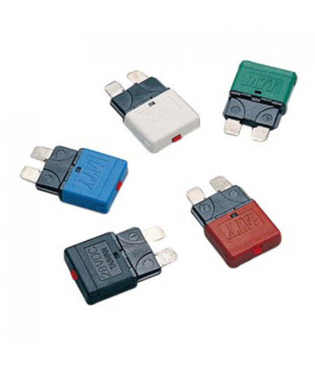 Fusible enfichable réarmable - 10 A - 12 / 24 V - Boite de 5
