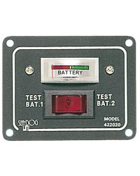 Panneau-test pour 2 batteries analogique -