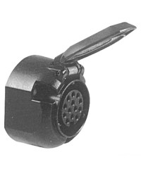 Connecteur remorque 13 plots - socle - plastique
